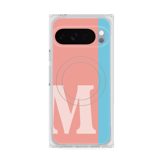 Premium Square Case with Pixelsnap［ Original - initial color line - M pink ］