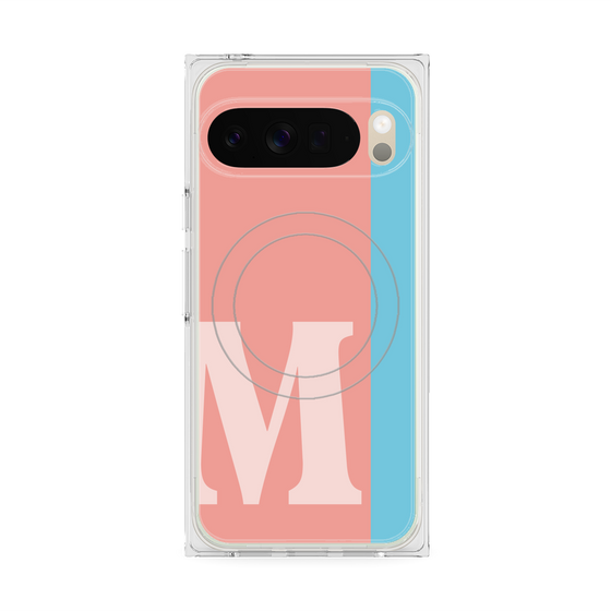 Premium Square Case with Pixelsnap［ Original - initial color line - M pink ］