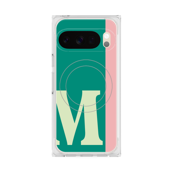 Premium Square Case with Pixelsnap［ Original - initial color line - M green ］