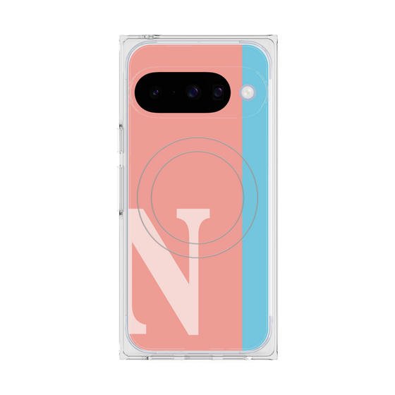 Premium Square Case with Pixelsnap［ Original - initial color line - N pink ］