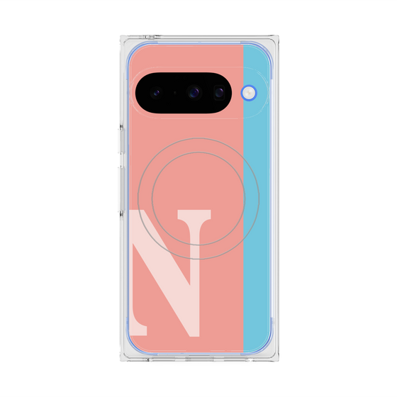 Premium Square Case with Pixelsnap［ Original - initial color line - N pink ］