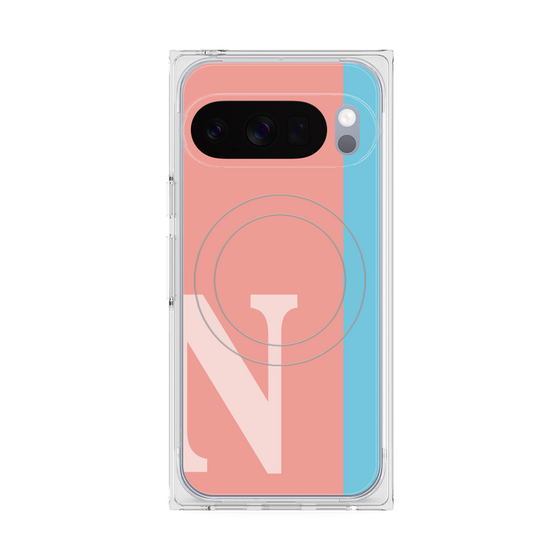 Premium Square Case with Pixelsnap［ Original - initial color line - N pink ］