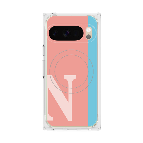 Premium Square Case with Pixelsnap［ Original - initial color line - N pink ］
