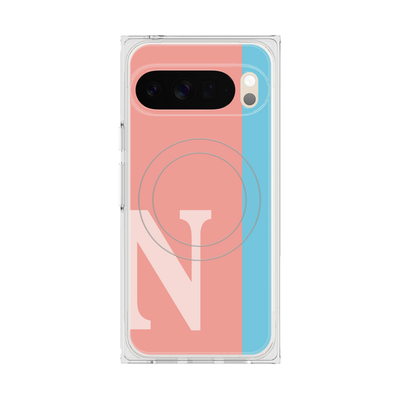 Premium Square Case with Pixelsnap［ Original - initial color line - N pink ］