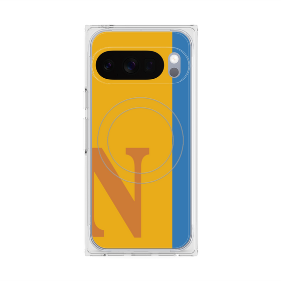 Premium Square Case with Pixelsnap［ Original - initial color line - N orange ］