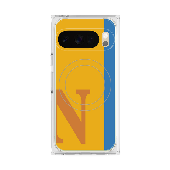 Premium Square Case with Pixelsnap［ Original - initial color line - N orange ］