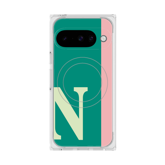 Premium Square Case with Pixelsnap［ Original - initial color line - N green ］