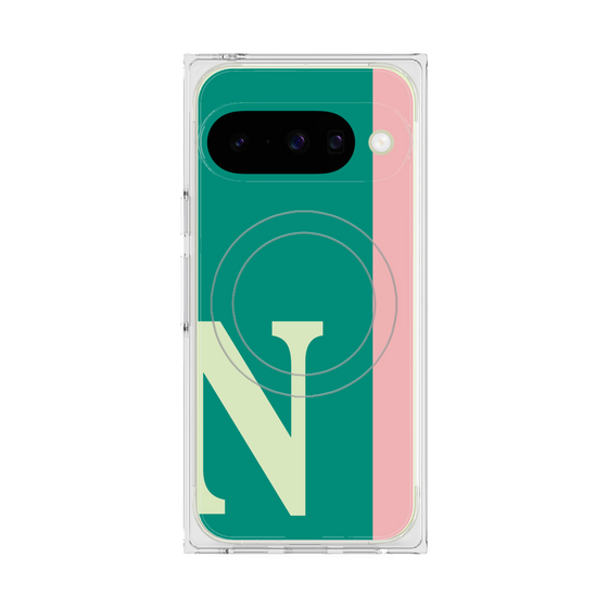 Premium Square Case with Pixelsnap［ Original - initial color line - N green ］