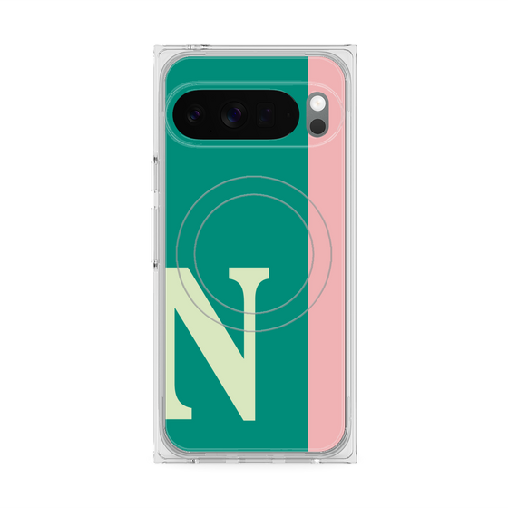 Premium Square Case with Pixelsnap［ Original - initial color line - N green ］