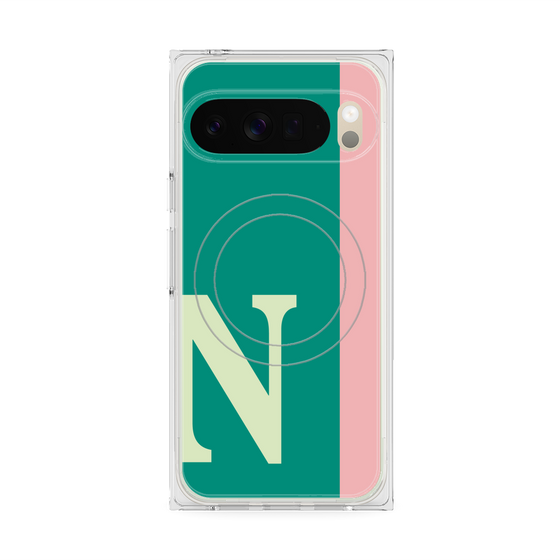 Premium Square Case with Pixelsnap［ Original - initial color line - N green ］
