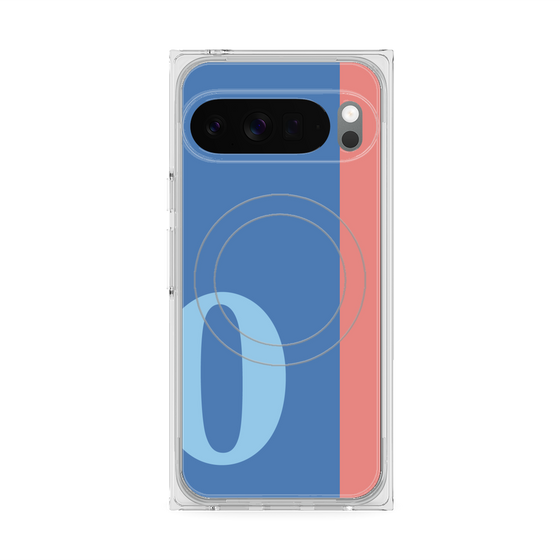 Premium Square Case with Pixelsnap［ Original - initial color line - O blue ］