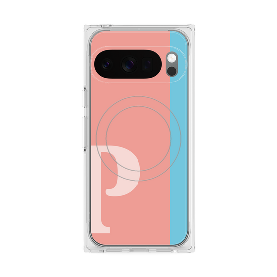 Premium Square Case with Pixelsnap［ Original - initial color line - P pink ］