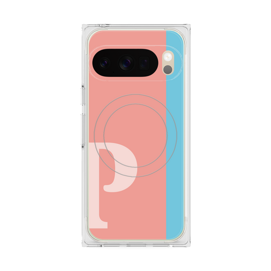 Premium Square Case with Pixelsnap［ Original - initial color line - P pink ］