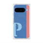 Premium Square Case with Pixelsnap［ Original - initial color line - P blue ］