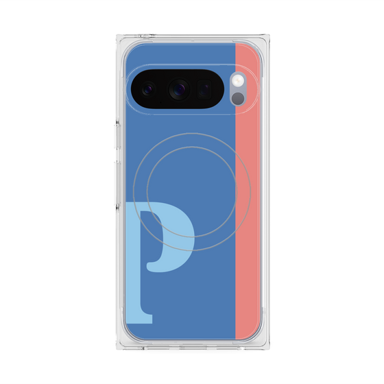 Premium Square Case with Pixelsnap［ Original - initial color line - P blue ］