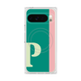 Premium Square Case with Pixelsnap［ Original - initial color line - P green ］