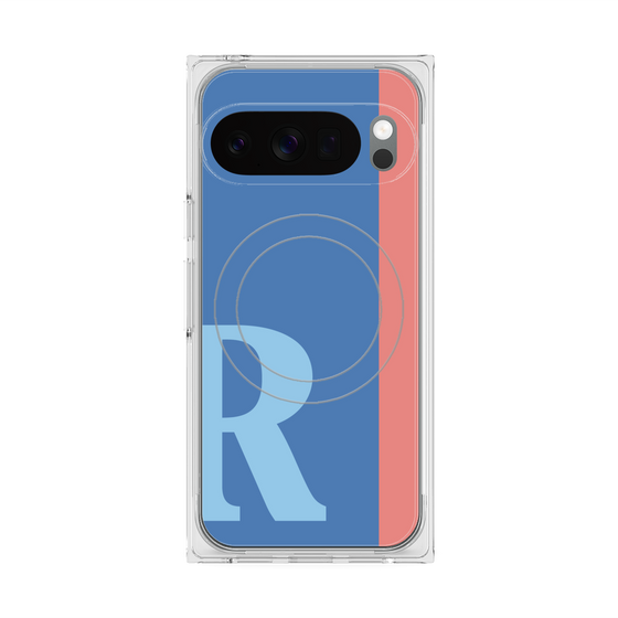 Premium Square Case with Pixelsnap［ Original - initial color line - R blue ］