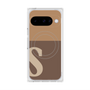 Premium Square Case with Pixelsnap［ Original - initial two tone - S brown ］