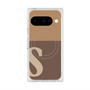 Premium Square Case with Pixelsnap［ Original - initial two tone - S brown ］