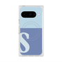 Premium Square Case with Pixelsnap［ Original - initial two tone - S blue ］