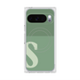 Premium Square Case with Pixelsnap［ Original - initial two tone - S green ］
