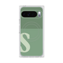 Premium Square Case with Pixelsnap［ Original - initial two tone - S green ］