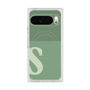 Premium Square Case with Pixelsnap［ Original - initial two tone - S green ］