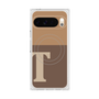 Premium Square Case with Pixelsnap［ Original - initial two tone - T brown ］