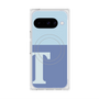 Premium Square Case with Pixelsnap［ Original - initial two tone - T blue ］