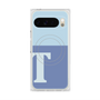 Premium Square Case with Pixelsnap［ Original - initial two tone - T blue ］