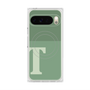 Premium Square Case with Pixelsnap［ Original - initial two tone - T green ］