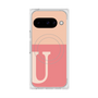 Premium Square Case with Pixelsnap［ Original - initial two tone - U pink ］