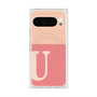 Premium Square Case with Pixelsnap［ Original - initial two tone - U pink ］