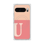 Premium Square Case with Pixelsnap［ Original - initial two tone - U pink ］