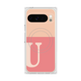 Premium Square Case with Pixelsnap［ Original - initial two tone - U pink ］