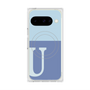 Premium Square Case with Pixelsnap［ Original - initial two tone - U blue ］