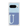 Premium Square Case with Pixelsnap［ Original - initial two tone - U blue ］
