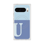 Premium Square Case with Pixelsnap［ Original - initial two tone - U blue ］