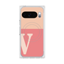 Premium Square Case with Pixelsnap［ Original - initial two tone - V pink ］