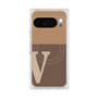 Premium Square Case with Pixelsnap［ Original - initial two tone - V brown ］