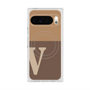 Premium Square Case with Pixelsnap［ Original - initial two tone - V brown ］