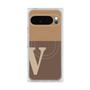 Premium Square Case with Pixelsnap［ Original - initial two tone - V brown ］