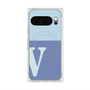 Premium Square Case with Pixelsnap［ Original - initial two tone - V blue ］