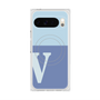 Premium Square Case with Pixelsnap［ Original - initial two tone - V blue ］