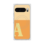 Premium Square Case with Pixelsnap［ Original - initial two tone - A orange ］