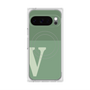 Premium Square Case with Pixelsnap［ Original - initial two tone - V green ］