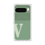 Premium Square Case with Pixelsnap［ Original - initial two tone - V green ］