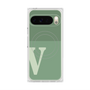 Premium Square Case with Pixelsnap［ Original - initial two tone - V green ］