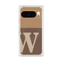 Premium Square Case with Pixelsnap［ Original - initial two tone - W brown ］