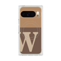 Premium Square Case with Pixelsnap［ Original - initial two tone - W brown ］